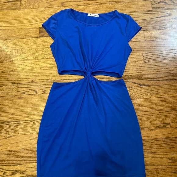Fashion Nova Royal Blue Cut-Out Mini Dress - Picture 4 of 4